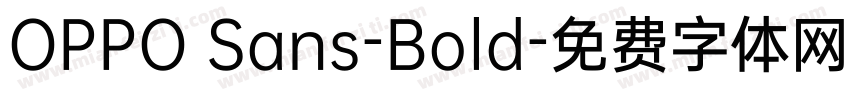 OPPO Sans-Bold字体转换